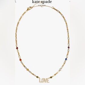 KATE SPADE Rainbow In The Name Of Love Pendant Necklace